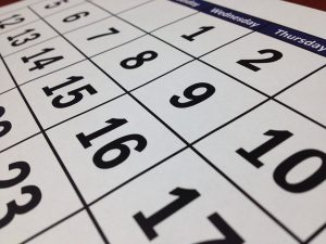 A calendar for California to Arizona relocation in less than a week.